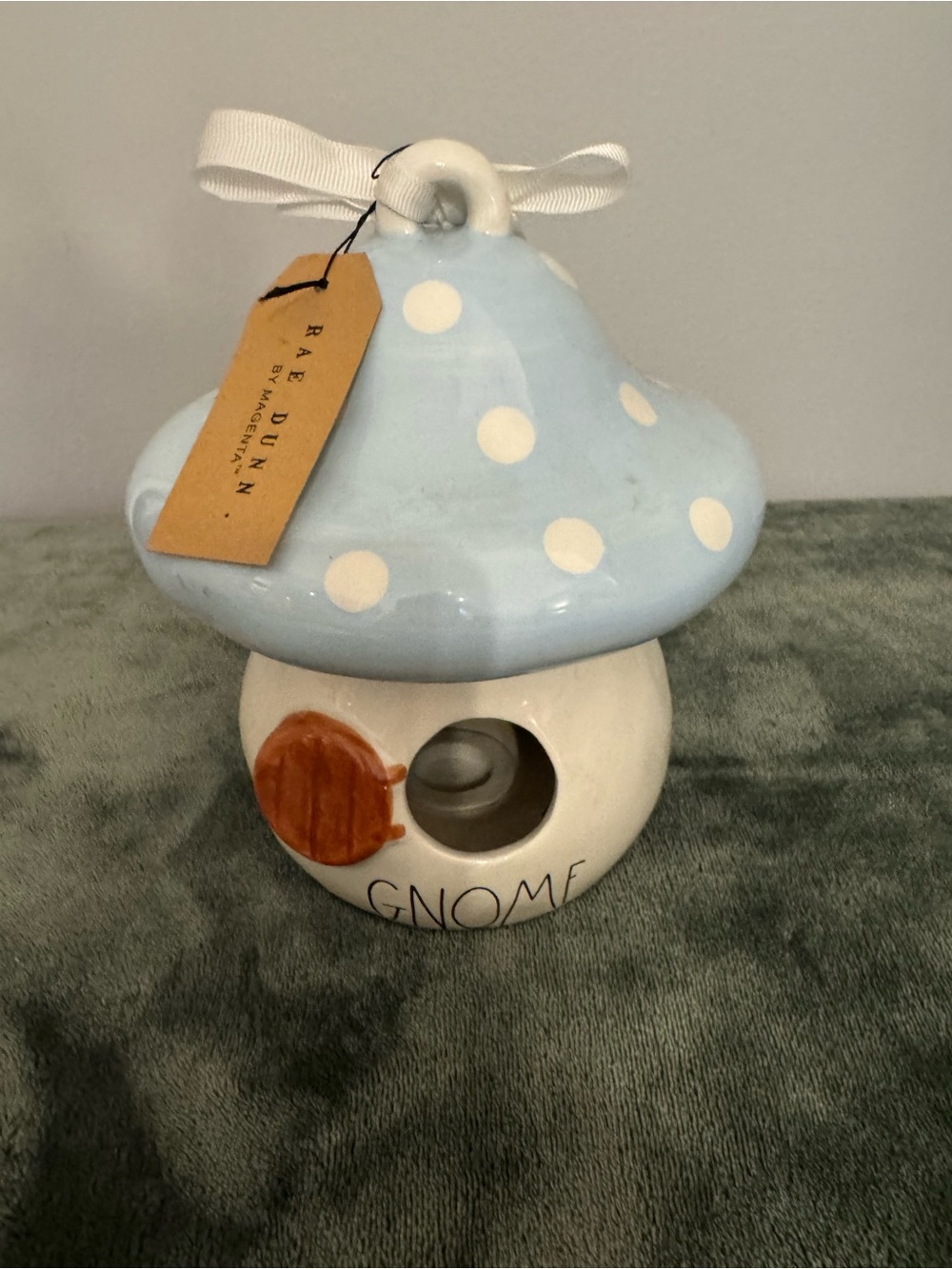 Rae Dunn White Ceramic Birdhouse with Stamped Logo